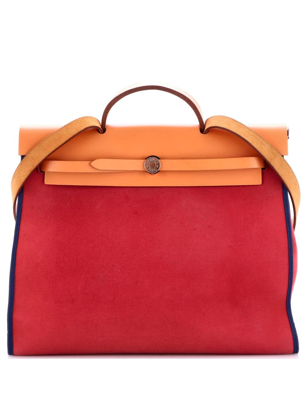 Hermes Herbag Zip Leather And Toile 39 #290716H24B